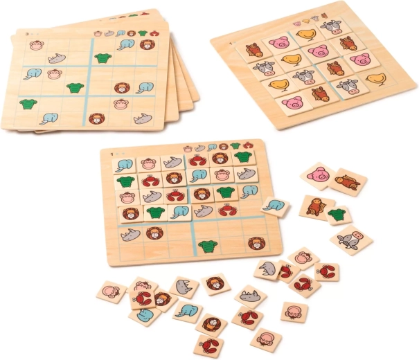 Toys for Life houten sudoku met dieren