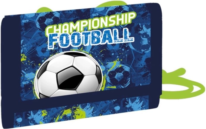 Kinderportemonnee van textiel met voetbalmotief voor om de nek