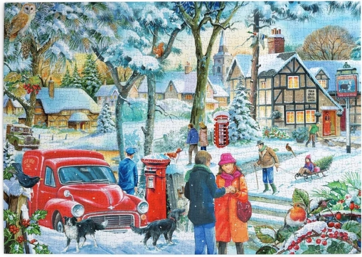 Puzzel House of Puzzles Winterdag, 1000 stukjes