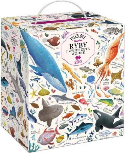 Puzzel Puzzlove CzuCzu – vissen en zeedieren, 200 stukjes