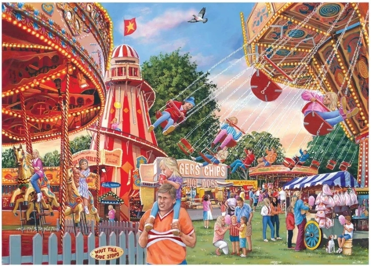 Puzzel House of Puzzles Plezier op de kermis, 1.000 stukjes