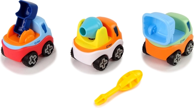 Bouwset van 3 autootjes met schroevendraaier