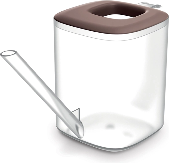 Glazen theepot Tubi 1 l met bamboe deksel en roestvrijstalen zeef, transparant/marsala