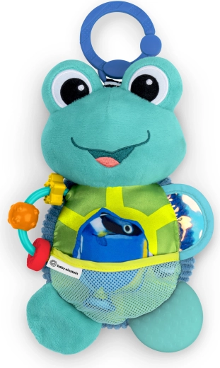 Baby Einstein pluchen activiteiten-schildpad met C-ring Neptune’s Sensory Sidekick