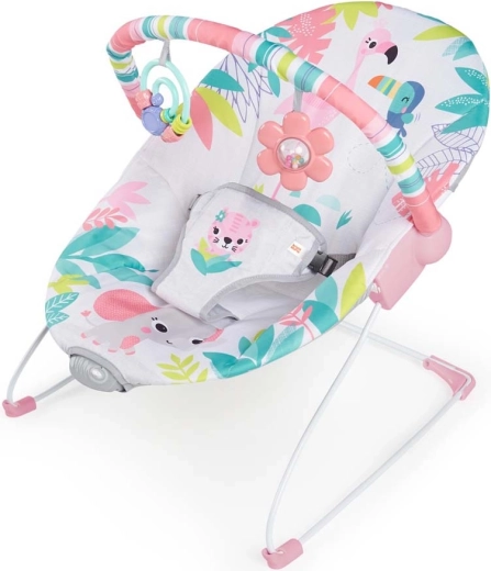 Vibrerende babywip BRIGHT STARTS Flamingo Vibes, 0m+, tot 9 kg