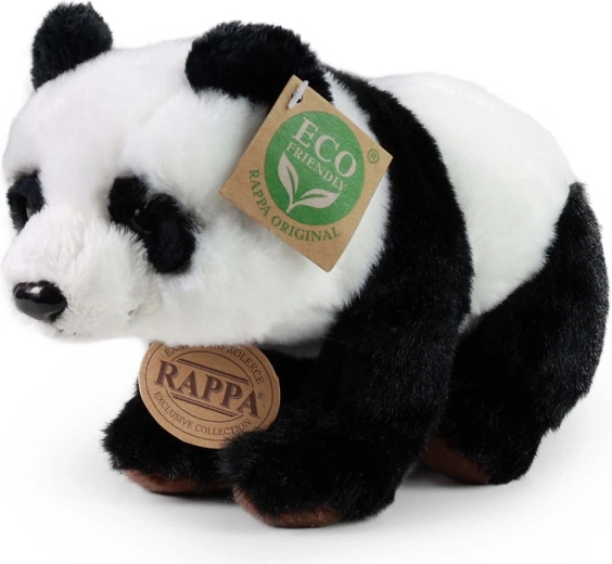 Staande pluche panda 22 cm eco-friendly van Rappa