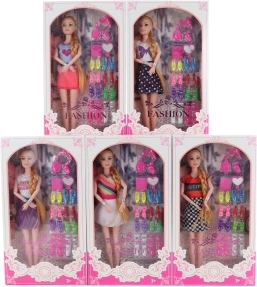 Geknikte pop met accessoires