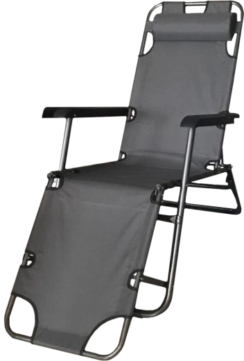 Opvouwbaar ligbed Riviera Black MalTec