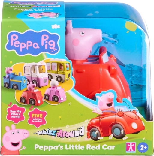 Peppa Pig gemotoriseerd rood autootje op batterijen