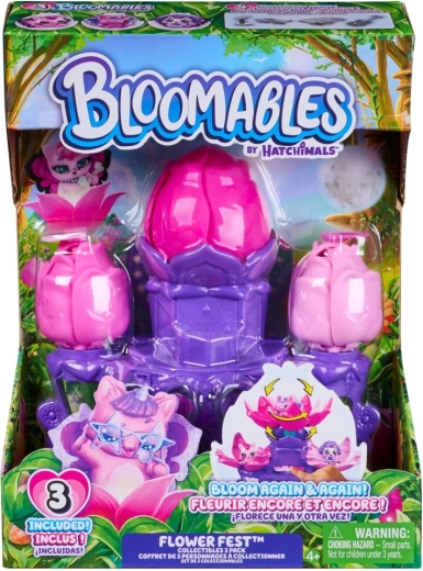 Hatchimals Bloomables bloemige speelset – 3 figuren en Flower Fest‑podium