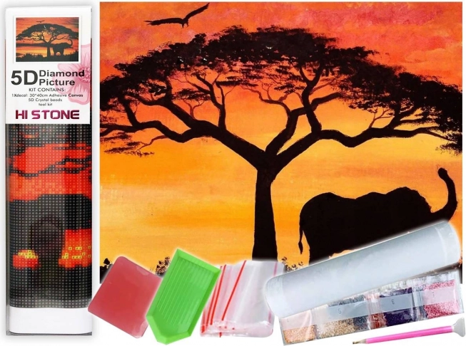 Diamant schilderen – creatieve mozaïekset met steentjes