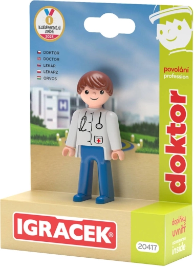 Efko Igráček Dokter beroep set figuur met accessoires