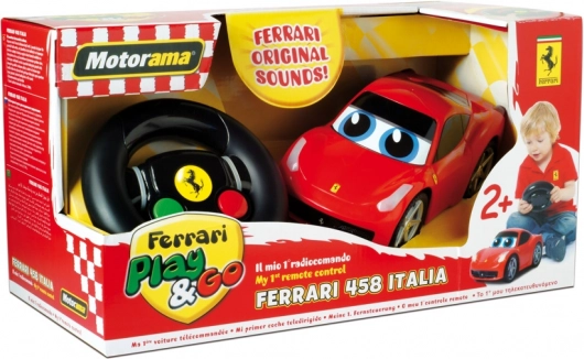 Kinder RC auto Ferrari 458 Italia met originele geluiden