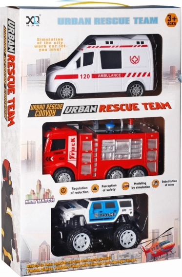 Reddingsteam – set van 3 voertuigen