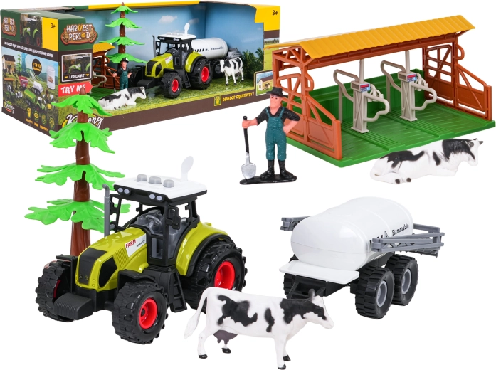Boerderijset met interactieve tractor