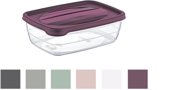 Rechthoekige opbergbox Trend 0,3 l met deksel