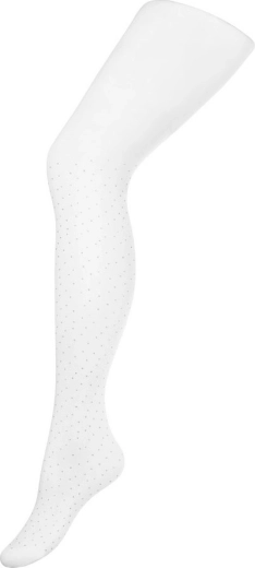 katoenen kinderpanty NEW BABY wit met stippen