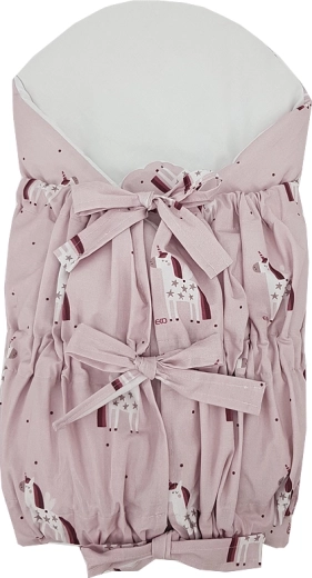 EKO wikkeldoek van katoen met kokos-inleg Unicorn 75 × 75 cm