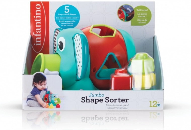 Blokken-sorteerder - olifant Infantino