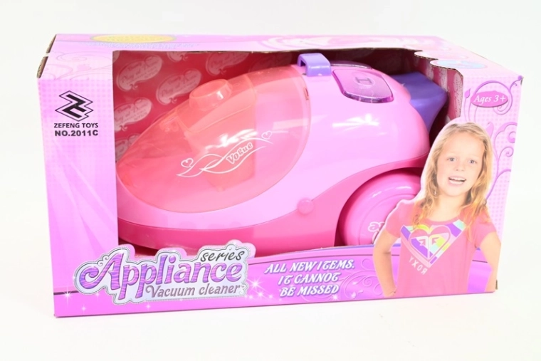 Roze draadloze speelgoedstofzuiger Gazelo voor kinderen