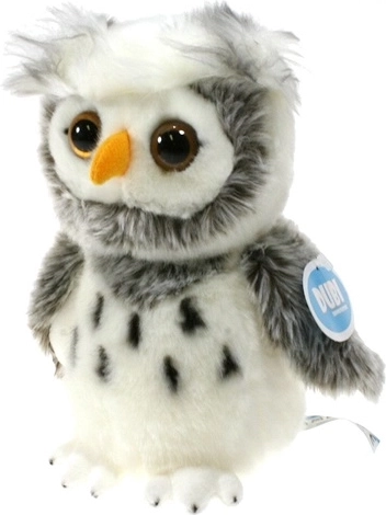 Pluchen sneeuwuil 18 cm