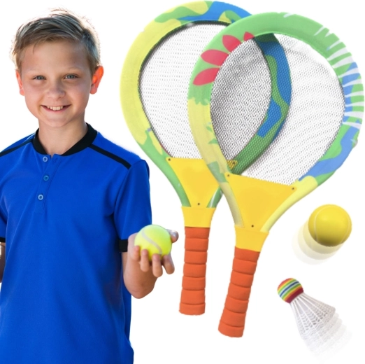 Woopie badmintonset voor kinderen met rackets