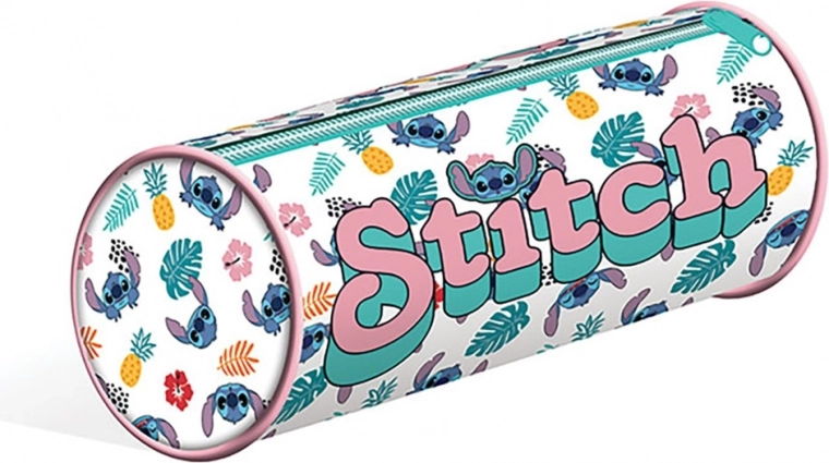Ronde etui Lilo en Stitch wit
