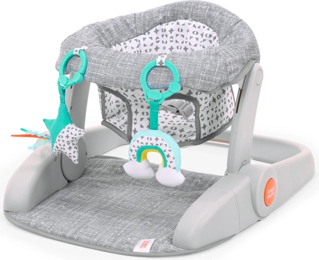 Bright Starts Learn-to-Sit oefenzitje met speeltjes, grijs