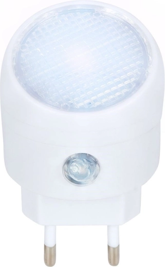 Nacht-LED-licht voor in het stopcontact met schemersensor, wit