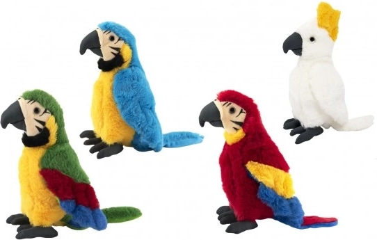 Pluchen papegaai 27 cm – heerlijk knuffelmaatje in verschillende kleuren