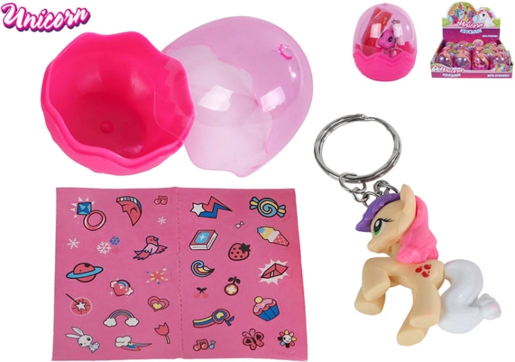 Sleutelhanger eenhoorn met verrassing