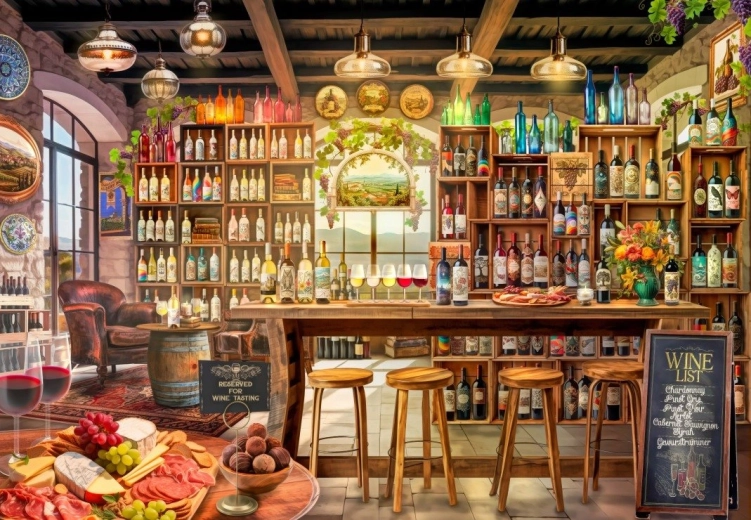 Puzzel Wijnproeverij 1000 stukjes BLUEBIRD