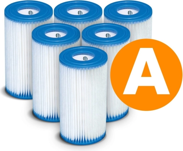 Set van papieren filters voor filterpomp Type A (6 stuks) INTEX