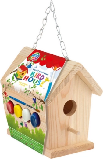 Set om een vogelhuisje zelf te schilderen