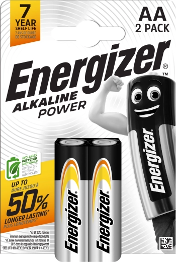 Alkaline batterijen AA ENERGIZER Alkaline Power, 2 st.
