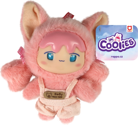 Pluchen pop Coolies roze 15 cm