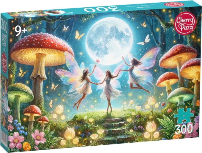 Cherry Pazzi puzzel Feeën tussen de vliegenzwammen, 300 stukjes
