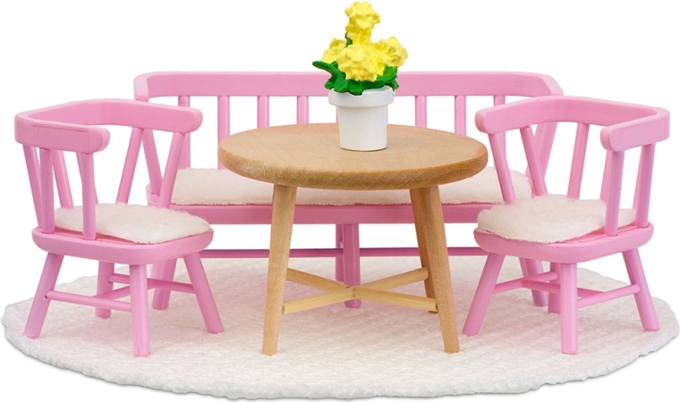 Lundby eetkamer- en keukenmeubelset voor poppenhuis