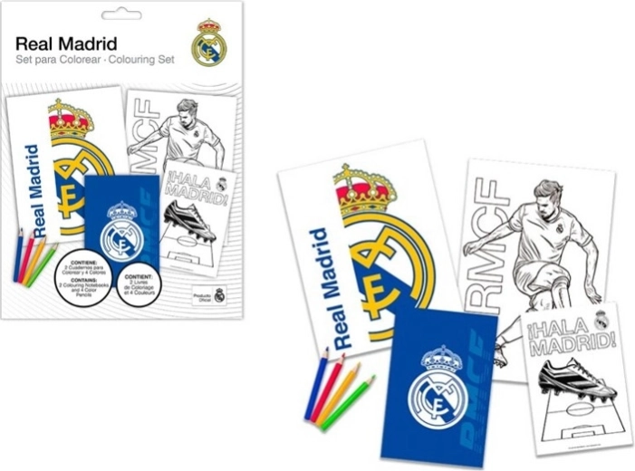 Kleurboek met stiften REAL MADRID – creatieve set voor kinderen