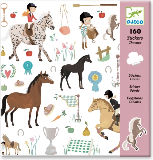 Paardenstickers van Djeco