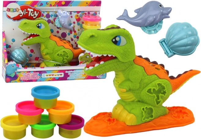Dinosaurus Klei Set 6 kleuren Dolfijn Schelp