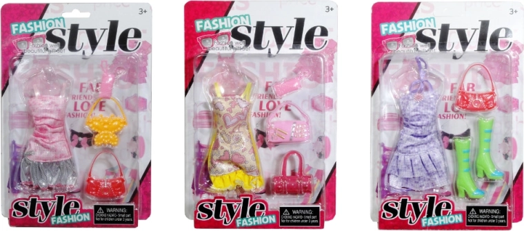 Poppenoutfit met accessoires