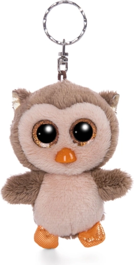 Nici Glubschis buigzame uil Twila sleutelhanger 9 cm - 1 stuk
