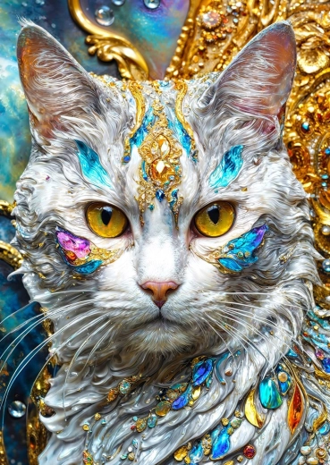 Enjoy puzzel kat met edelstenen 1000 stukjes