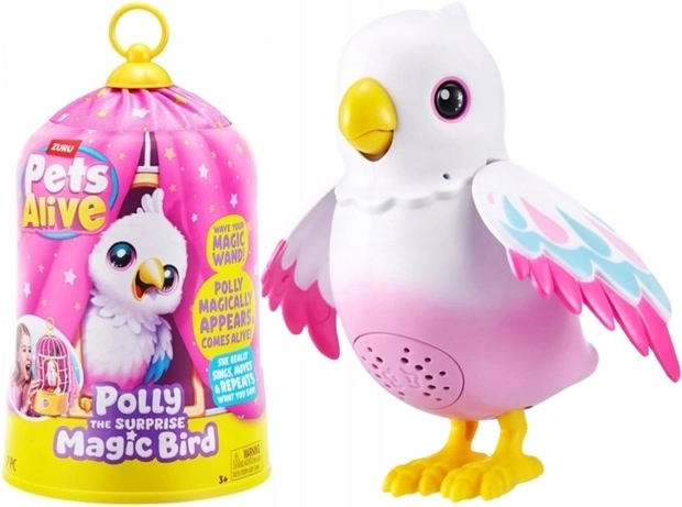 ZURU Pets Alive Polly magische vogel met verrassing