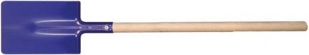 Kinder metalen spade met houten steel