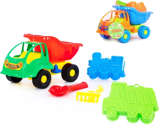 Kinderkiepwagen voor zand met accessoires
