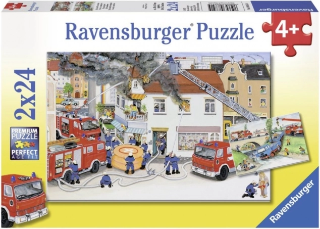 Ravensburger puzzel Brandweerkazerne 2x24 stukjes