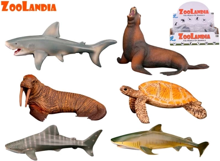 Zoolandia zeedieren – set plastic figuurtjes 9–15 cm