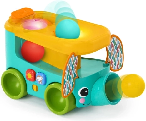 Inwerpbus met balletjes Pop & Roll Safari Bus van Bright Starts